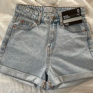 Primark High Waisted Mom Jean Short New with Tags